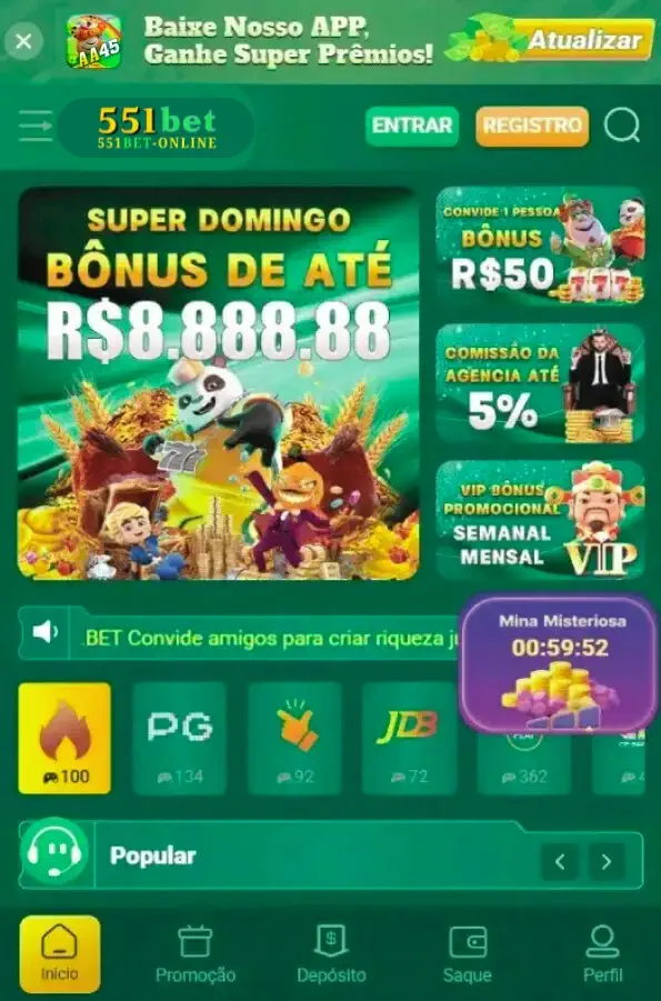 Aplicativo oficial 551bet app para celular
